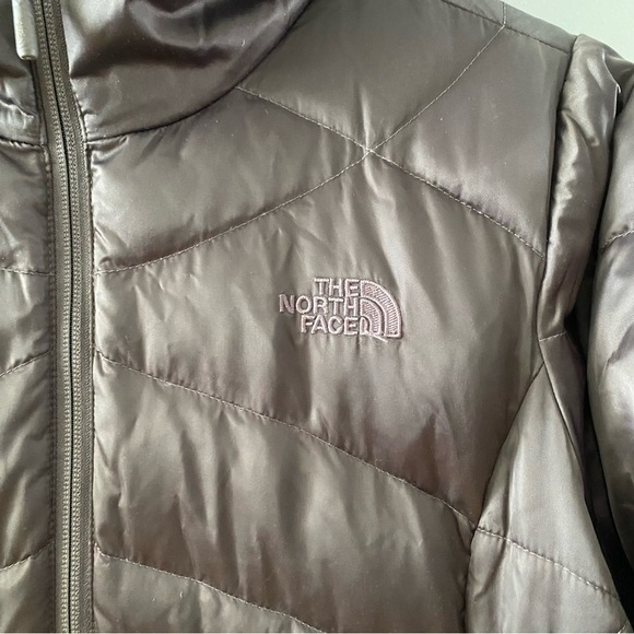 The North Face 550 Gray Aconcagua Puffer Jacket Coat NF0A2TDQ Women’s Size Large - Picture 5 of 14